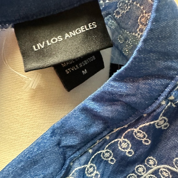 LIV Los Angeles embroidered, lightweight jacket/shirt, size M - Picture 2 of 8